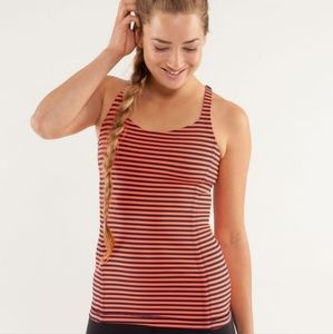Lululemon Free to be Tank Top Blue and Coral Size 6